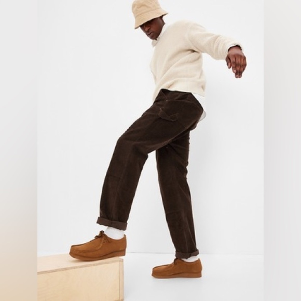 GAP Corduroy Carpenter Pants in Woodsy Brown